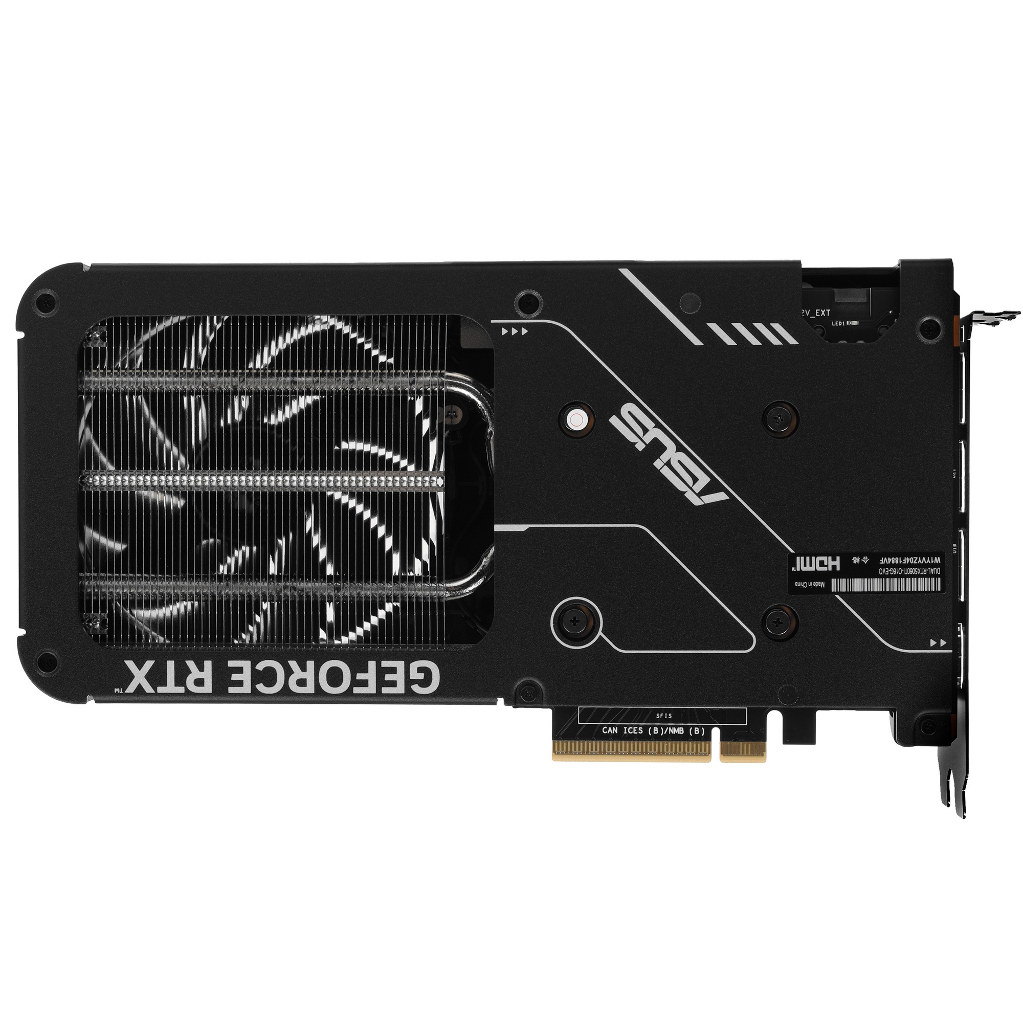 Видеокарта ASUS RTX5060Ti DUAL EVO OC 16GB GDDR7 128bit 3xDP HDMI 2FAN RTL (DUAL-RTX5060TI-O16G-EVO)