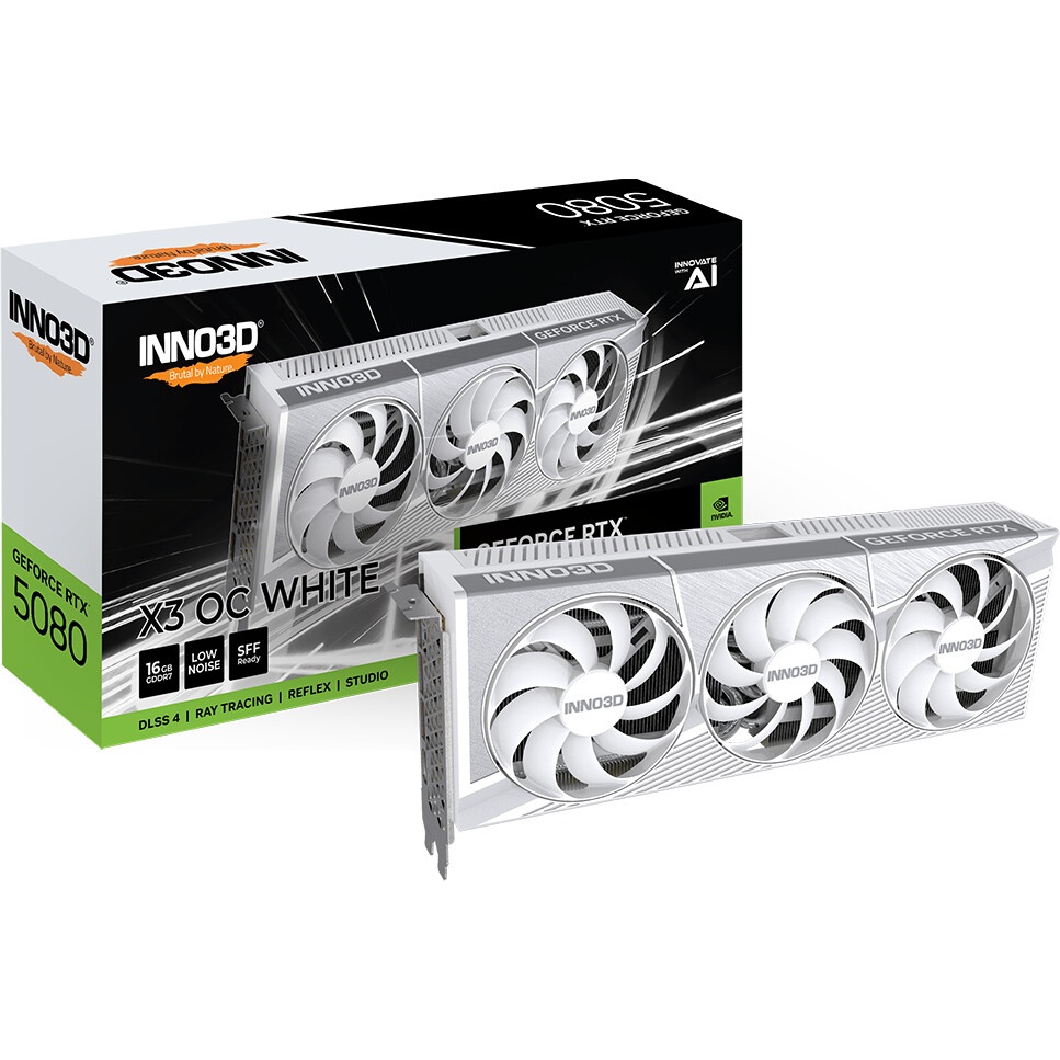 Видеокарта MAXSUN MS-RTX5080 iCraft OC16G AIGA Plus RTX5080 HDMI, 3*DP, 16G, D7