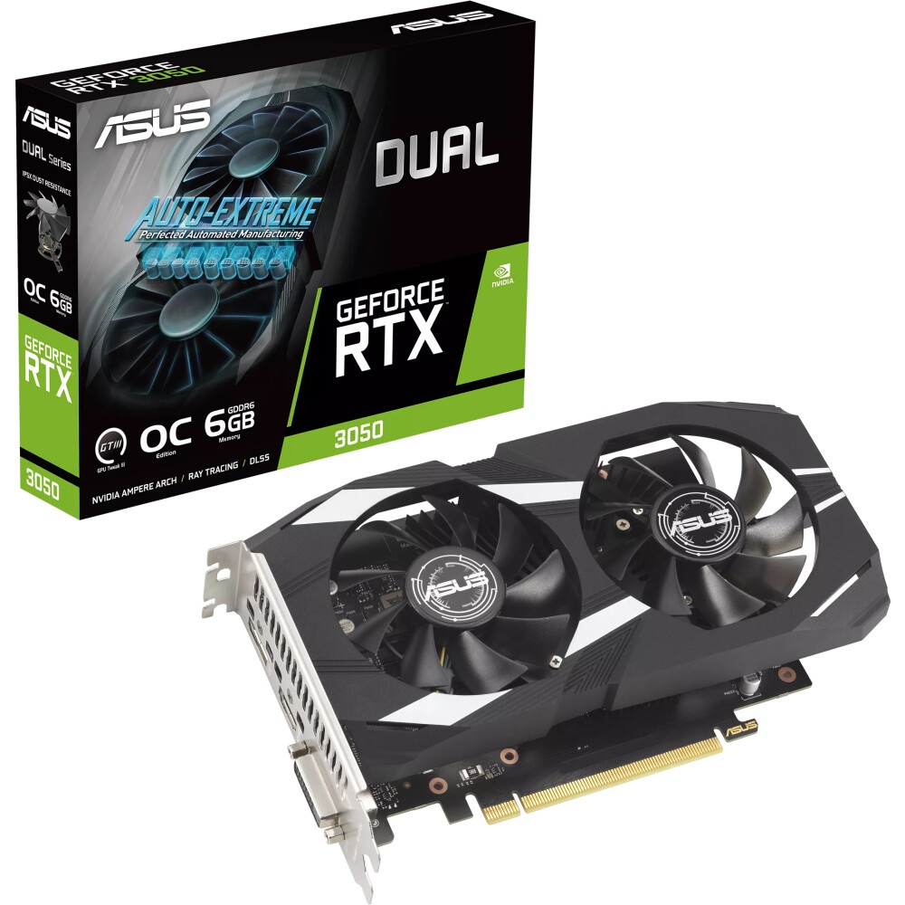 Видеокарта MAXSUN MS-RTX3050 TRB 6G RTX3050 HDMI, DP, DVI, 6G, D6