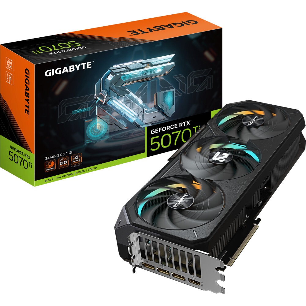 Видеокарта MAXSUN MS-RTX5070Ti iCraft OC16G AIGA RTX5070Ti HDMI, 3*DP, 16G, D7
