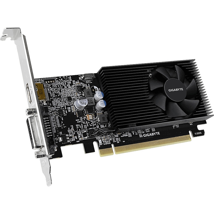 Видеокарта MSI PCI-E GT 1030 2GHD4 LP OC nVidia GeForce GT 1030 2048Mb 64bit DDR4 1189/2100/HDMIx1/D