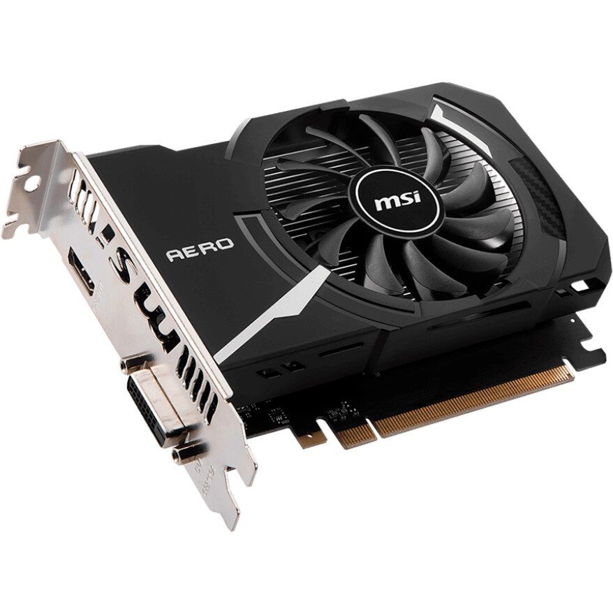 Видеокарта MSI GT 1030 AERO ITX 4GD4 OC Nvidia GT 1030 4Gb, DDR4, PCI-E 3.0, HDMIx1 DVIx1 HDCP