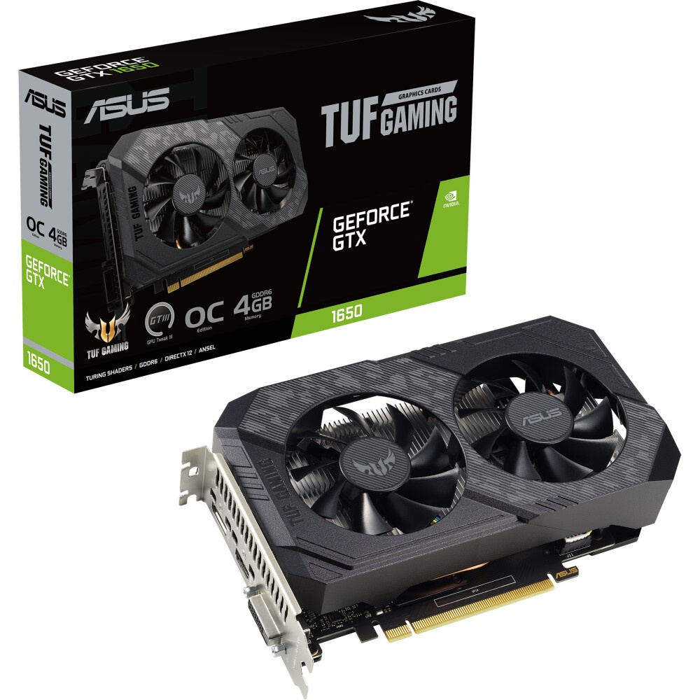 Видеокарта Asus TUF-GTX1650-O4GD6-P-V2-GAMING PCI-E NVIDIA GeForce GTX 1650 4096Mb 128 GDDR6 1635/12
