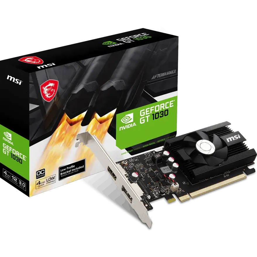 Видеокарта GeForce GT 1030 4GD4 LP OC