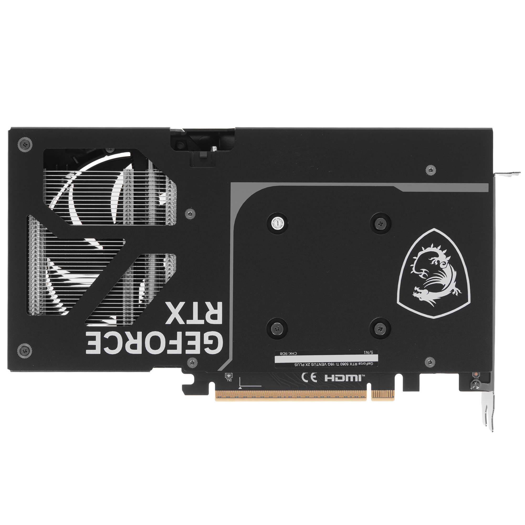 Видеокарта MSI RTX5060Ti 16G VENTUS 2X PLUS PCIE16 RTX5060TI 16GB