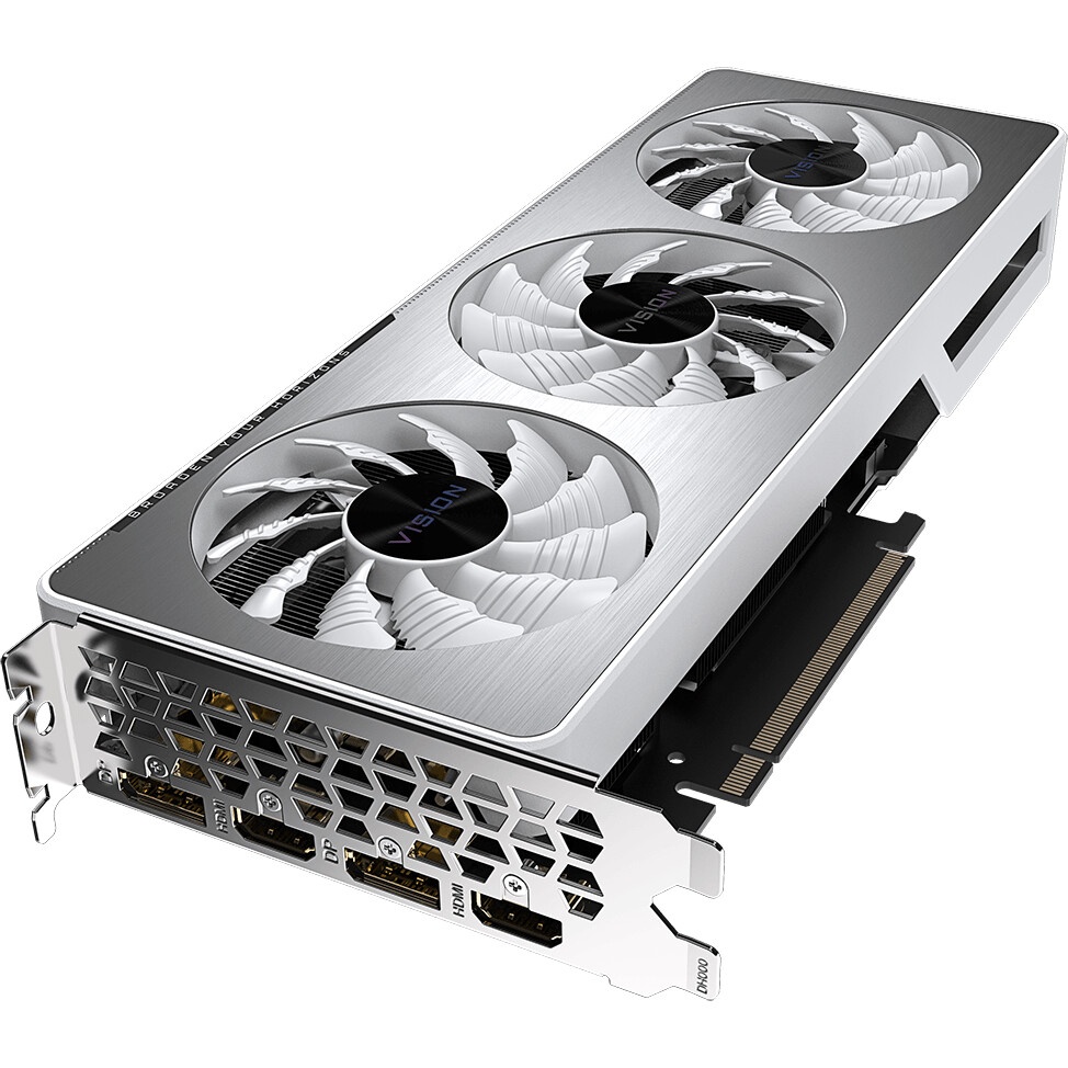 Видеокарта Gigabyte N3060VISIONOC-12GD LHR PCIE16 12288Mb 192 GDDR6 1837/15000 HDMIx2 DPx2 HDCP