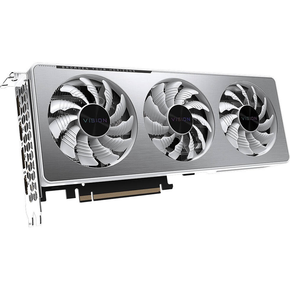 Видеокарта Gigabyte N3060VISIONOC-12GD LHR PCIE16 12288Mb 192 GDDR6 1837/15000 HDMIx2 DPx2 HDCP