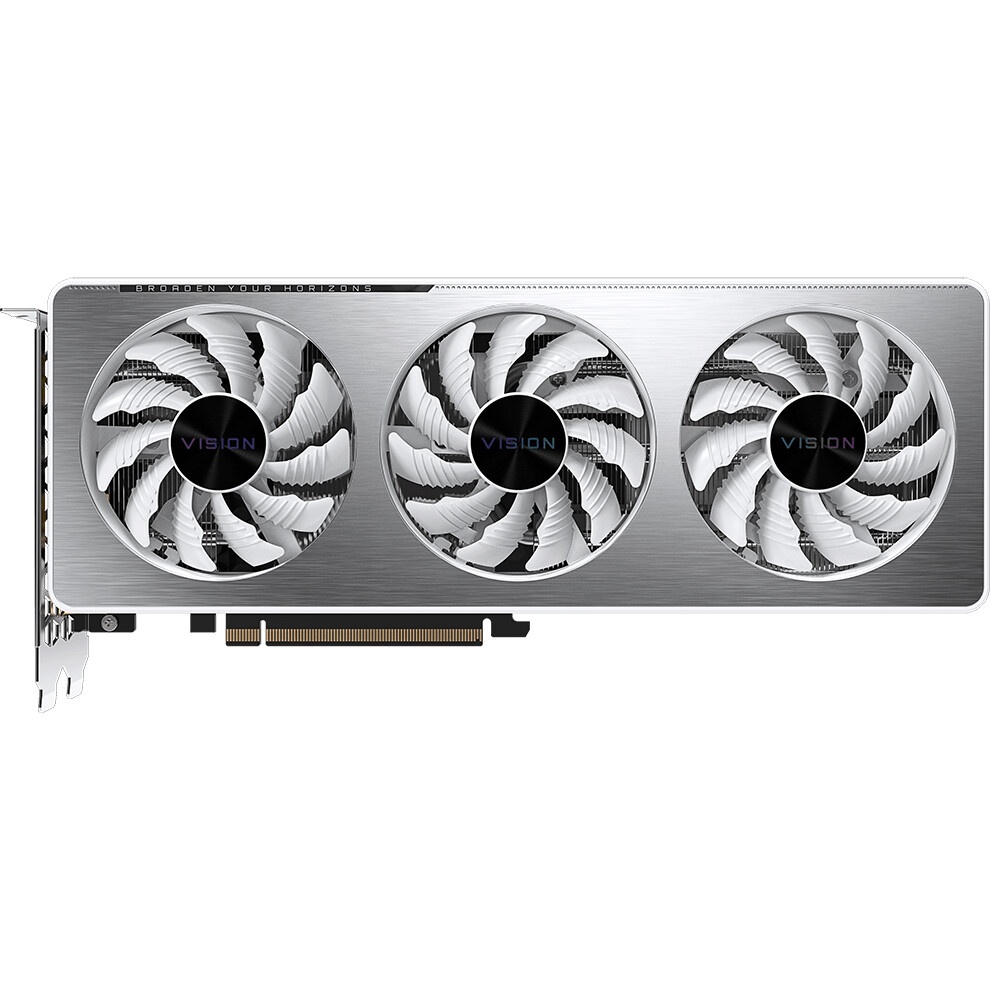 Видеокарта Gigabyte N3060VISIONOC-12GD LHR PCIE16 12288Mb 192 GDDR6 1837/15000 HDMIx2 DPx2 HDCP