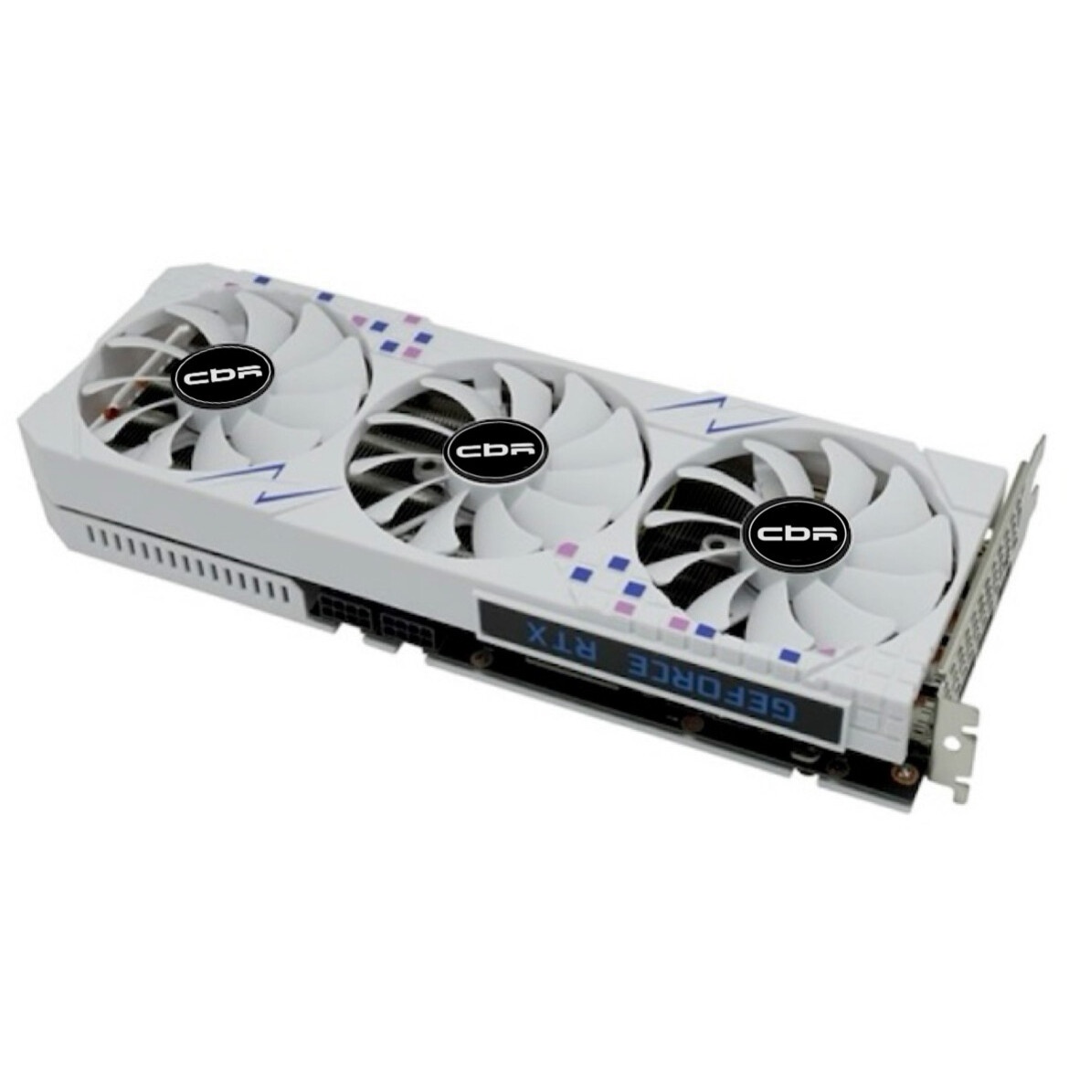 Видеокарта CBR RTX 3070Ti 8GB, GDDR6, 256BIT, 1575-1770Mhz, 290W  (HDMI/3xDP)VGA-STX3070TI-8G-RTL