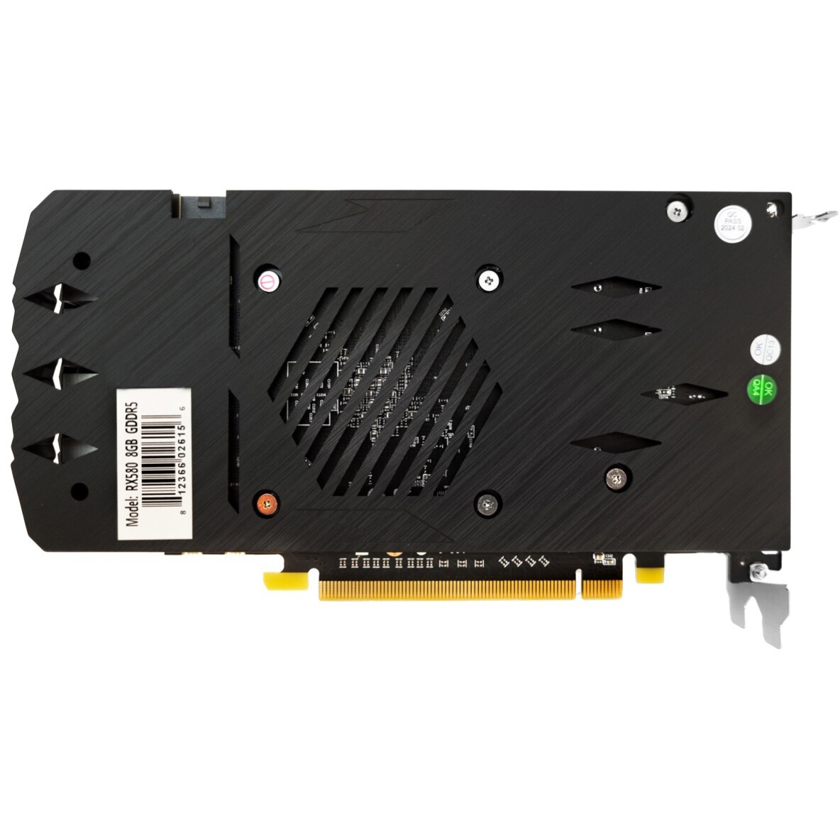 Видеокарта CBR Radeon RX 580 8G GDDR5, 256BIT, 2048, 1168MHz, Dual fan PCIE 3.0, 150W (HDMI/2xDP) VGA-STX580-8G-RTL