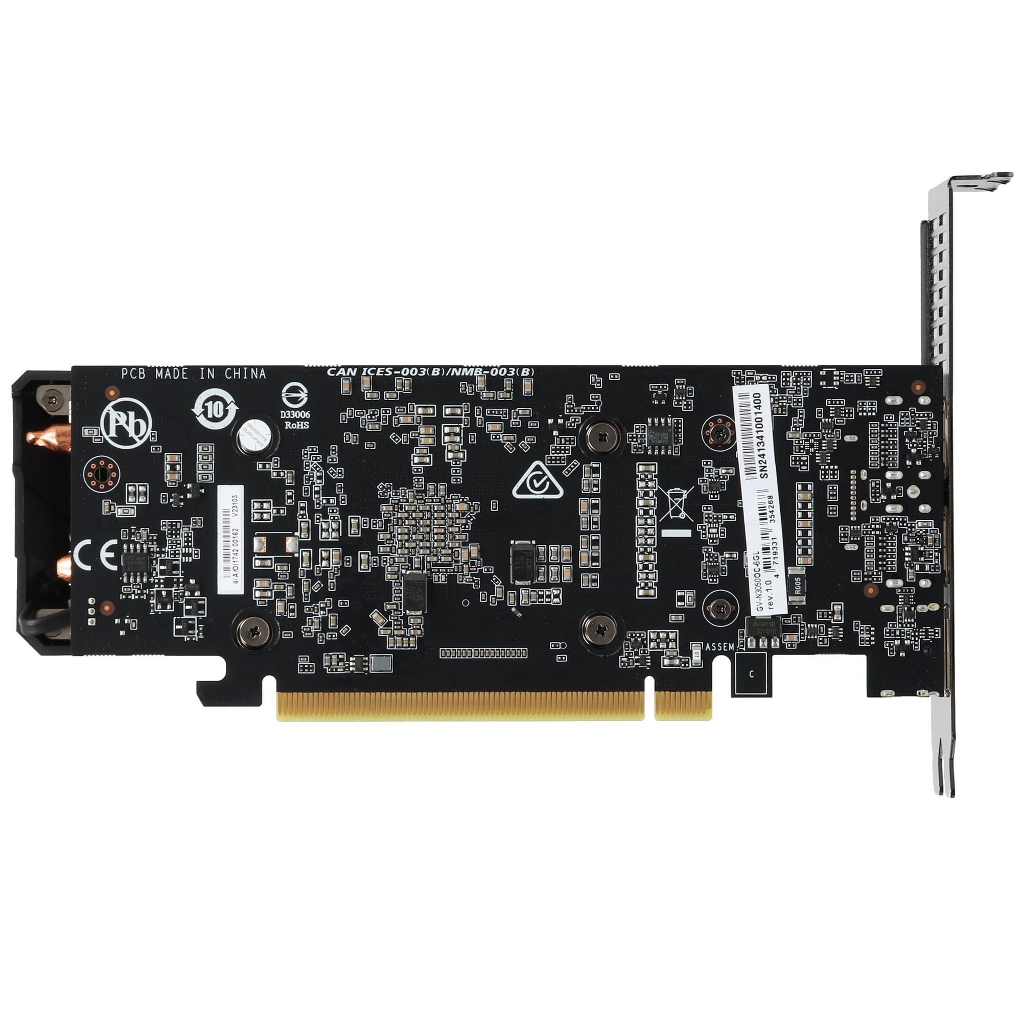 Видеокарта Gigabyte GV-N3050OC-6GL NVIDIA GeForce RTX 3050 6Gb 96bit PCI-E 4.0 GDDR6 1822/14000 HDMI