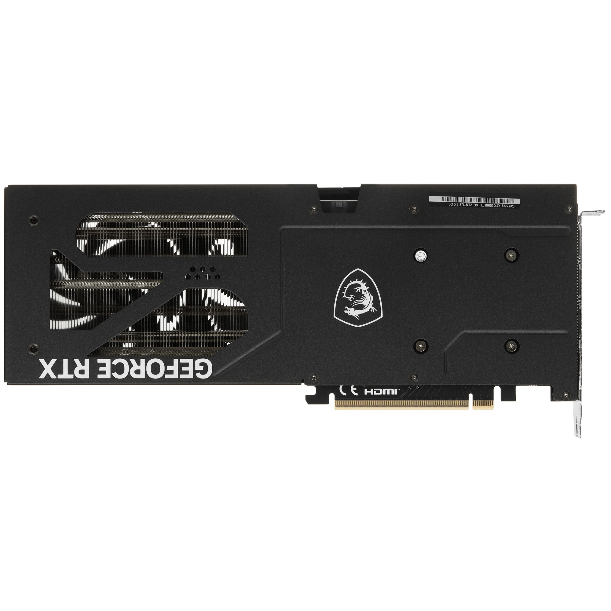 Видеокарта MSI PCI-E 5.0 RTX 5060 Ti 16G VENTUS 3X OC NVIDIA GeForce RTX 5060TI 16Gb 128bit GDDR7 26
