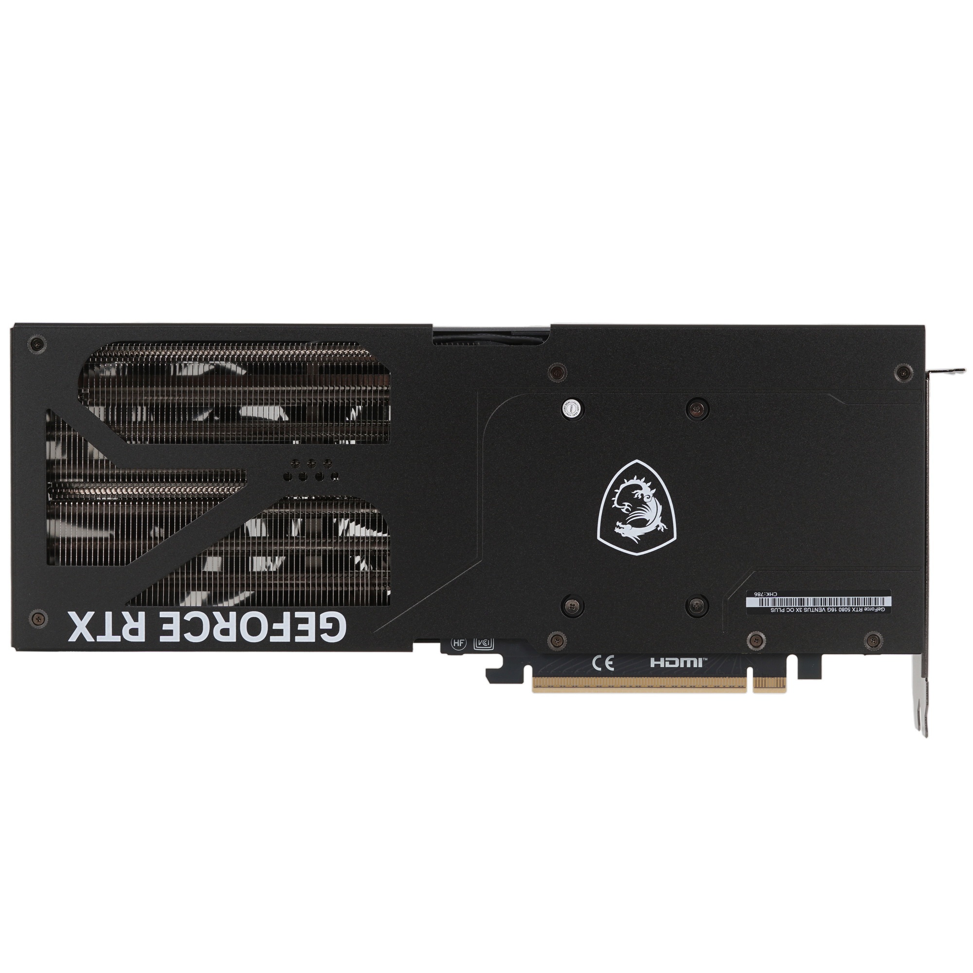 Видеокарта MSI RTX5080 VENTUS 3X OC PLUS 16GB GDDR7 256bit 3xDP HDMI 3FAN RTL