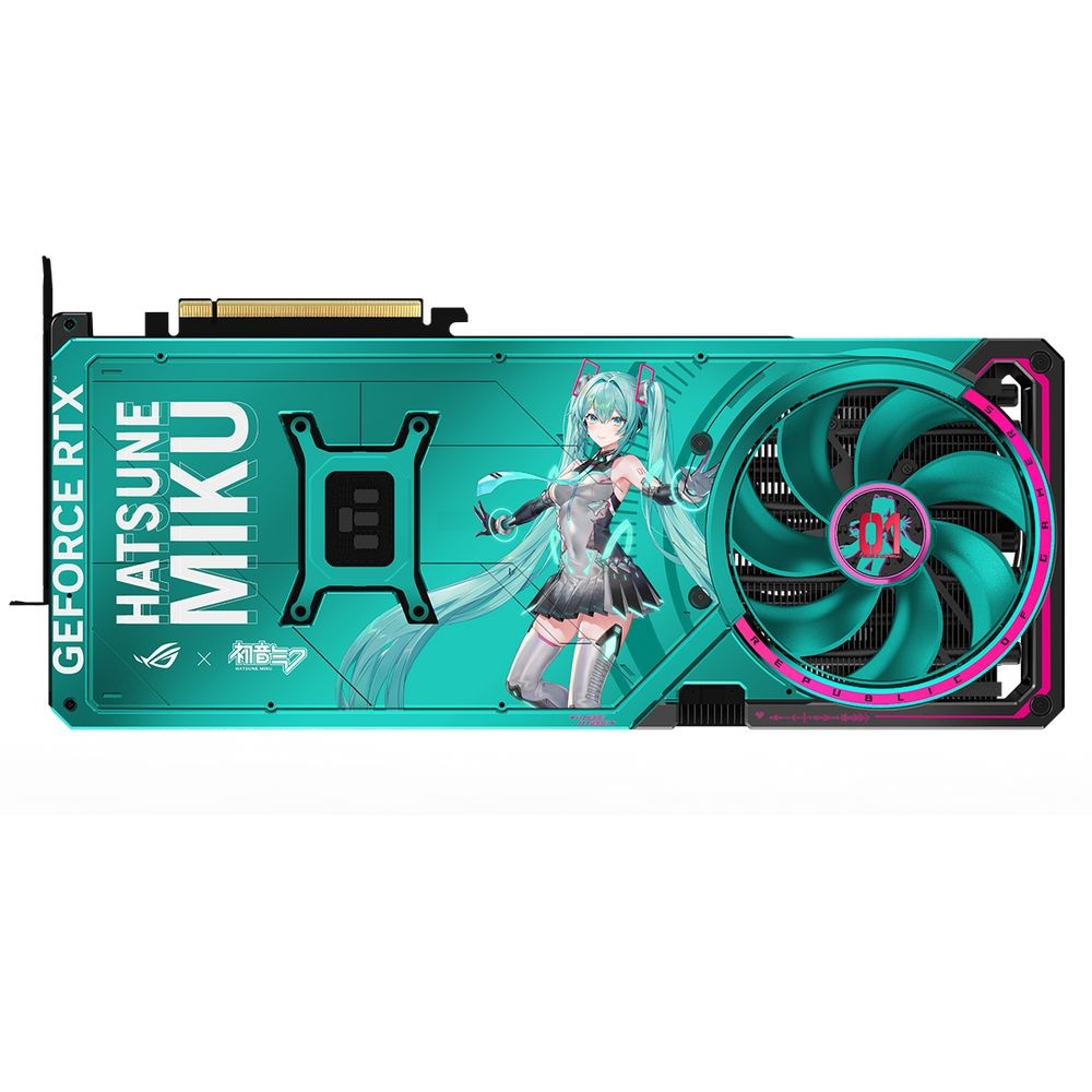 Видеокарта ASUS RTX5080 ROG ASTRAL HATSUNE MIKU EDITION WHITE OC 16GB GDDR7 256bit 3xDP 2xHDMI 4FAN