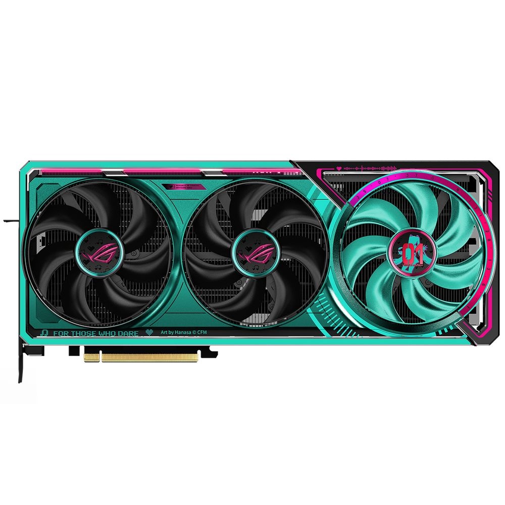 Видеокарта ASUS RTX5080 ROG ASTRAL HATSUNE MIKU EDITION WHITE OC 16GB GDDR7 256bit 3xDP 2xHDMI 4FAN