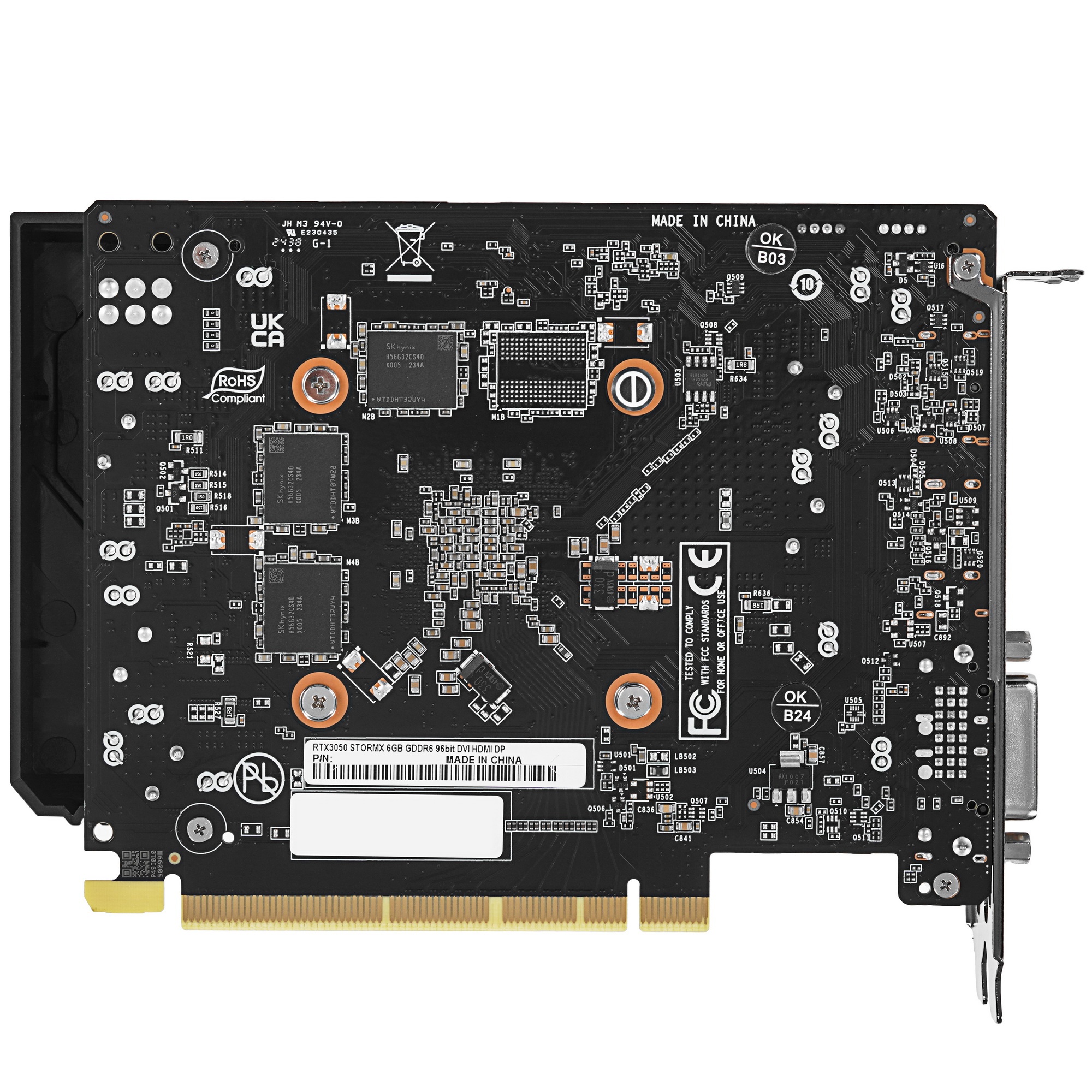 Видеокарта Palit PA-RTX3050 PCIE16 RTX3050 6GB STORMX 6GB V1