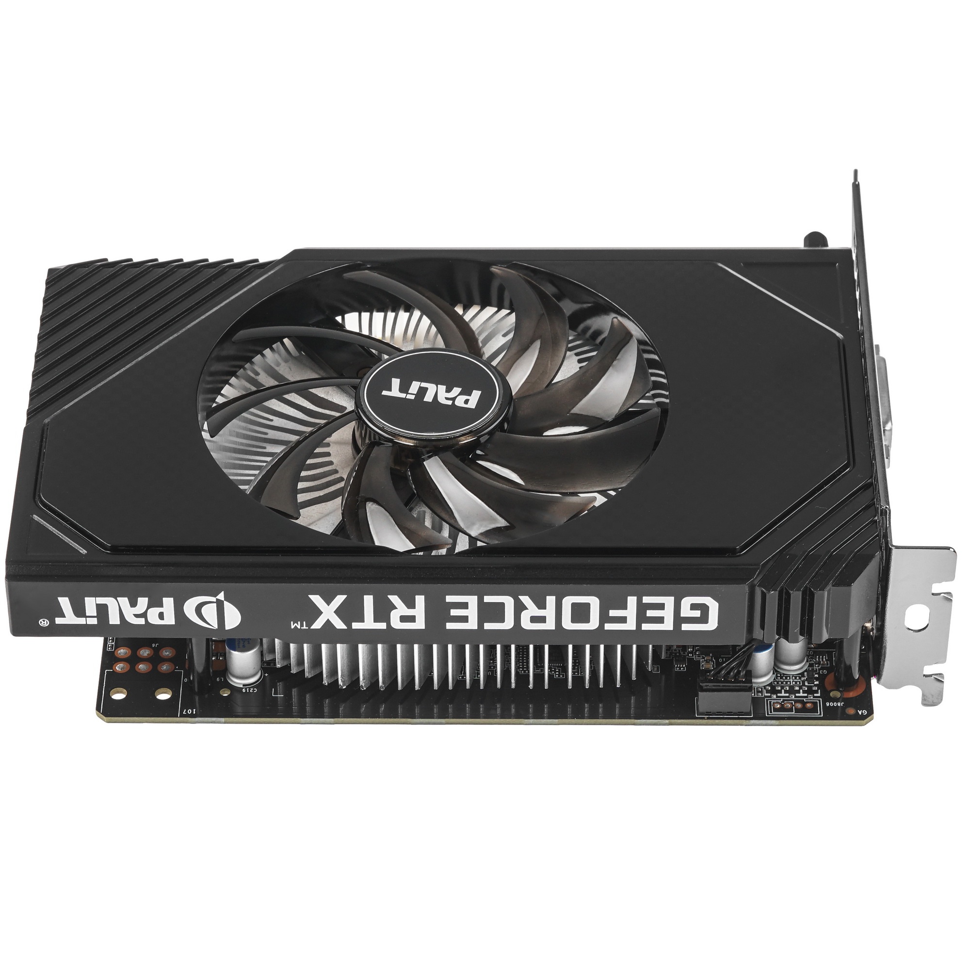 Видеокарта Palit RTX3050 STORMX OC 6Gb NVIDIA GeForce RTX 3050 6Gb PCI-E 4.0 96bit GDDR6 1042/14000