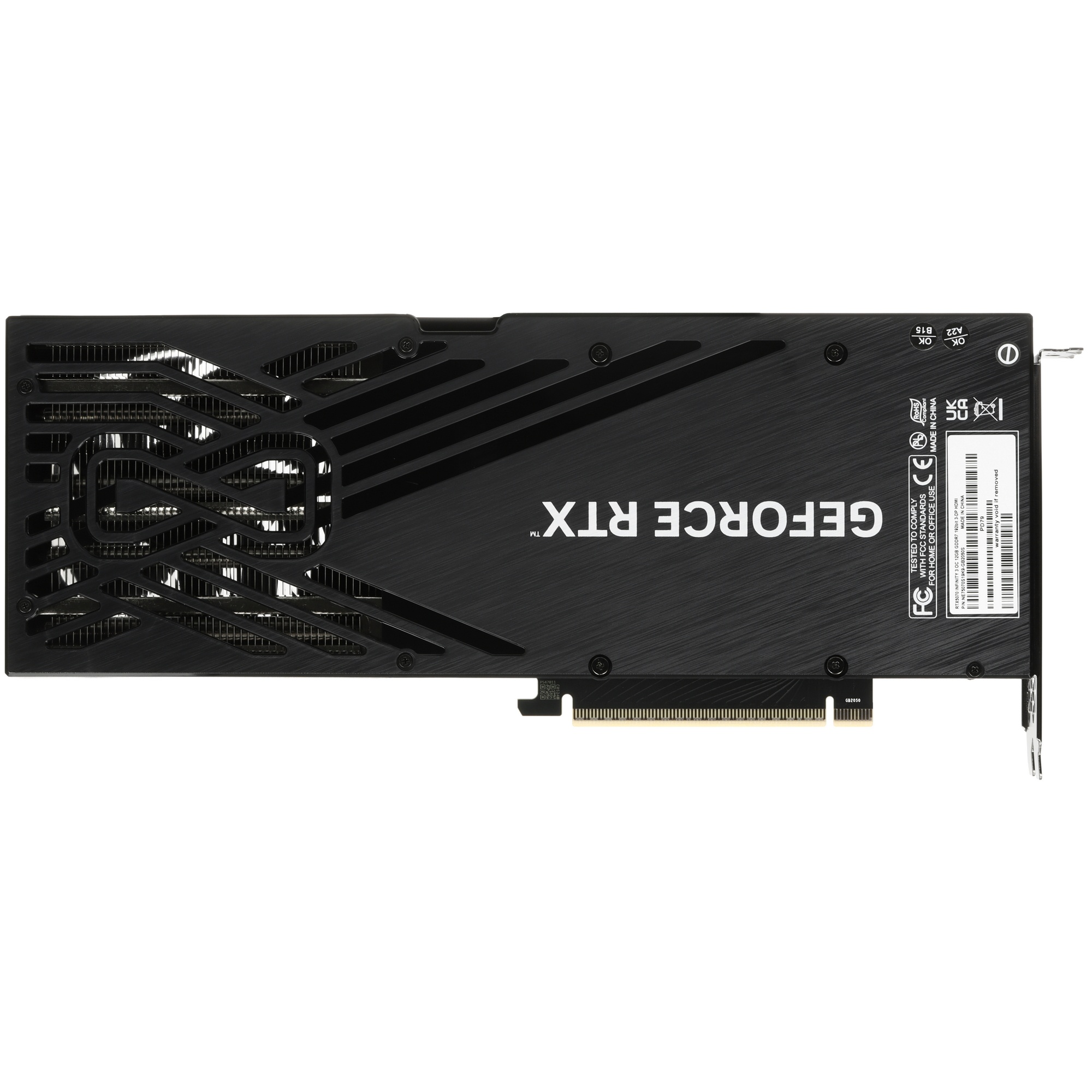 Видеокарта Palit RTX5070 INFINITY 3 OC 12GB GDDR7 192bit 3-DP HDMI