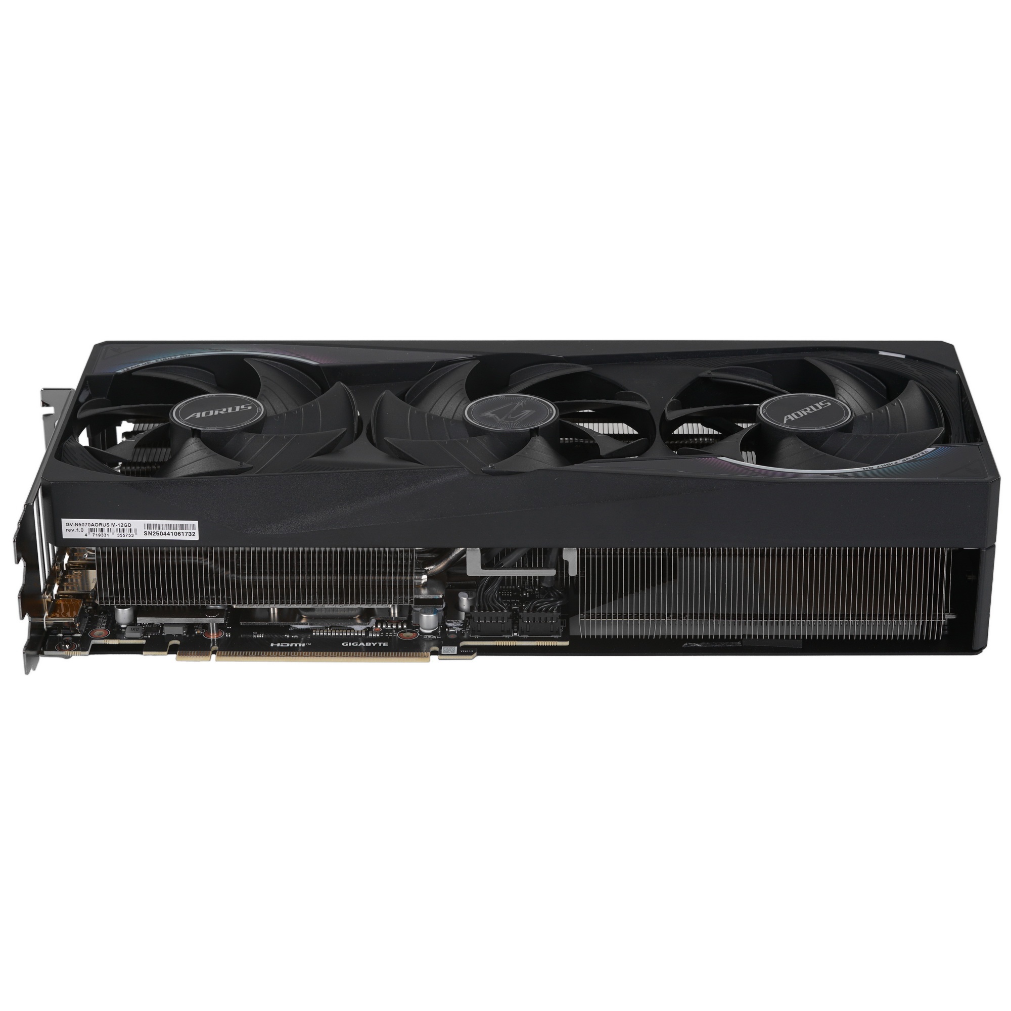 Видеокарта Gigabyte PCI-E GV-N5070AORUS M-12GD 1.0 NVIDIA GeForce RTX 5070 12Gb 192bit GDDR7 2805/28