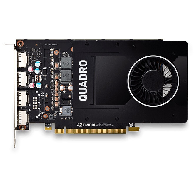 Видеокарта NVIDIA Quadro P2000 (VCQP2000-SB) 5GB GDDR5 160-bit 16nm (HDCP)/DisplayPort*4 to DVI-D (S