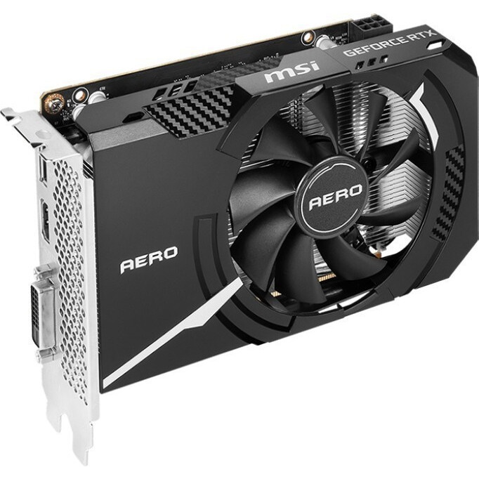 Видеокарта MSI PCI-E 4.0 RTX 3050 AERO ITX 8G OCV2 NVIDIA GeForce RTX 3050 8192Mb 128 GDDR6 1807/140