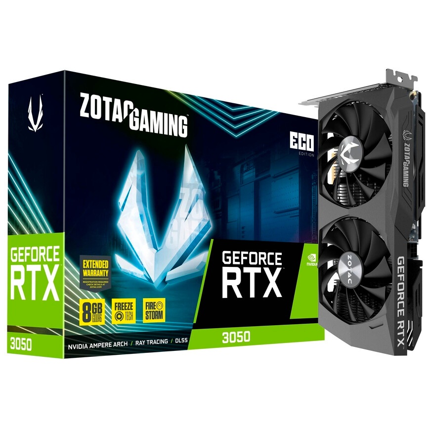 Видеокарта MSI PCI-E 4.0 RTX 3050 AERO ITX 8G OCV2 NVIDIA GeForce RTX 3050 8192Mb 128 GDDR6 1807/140