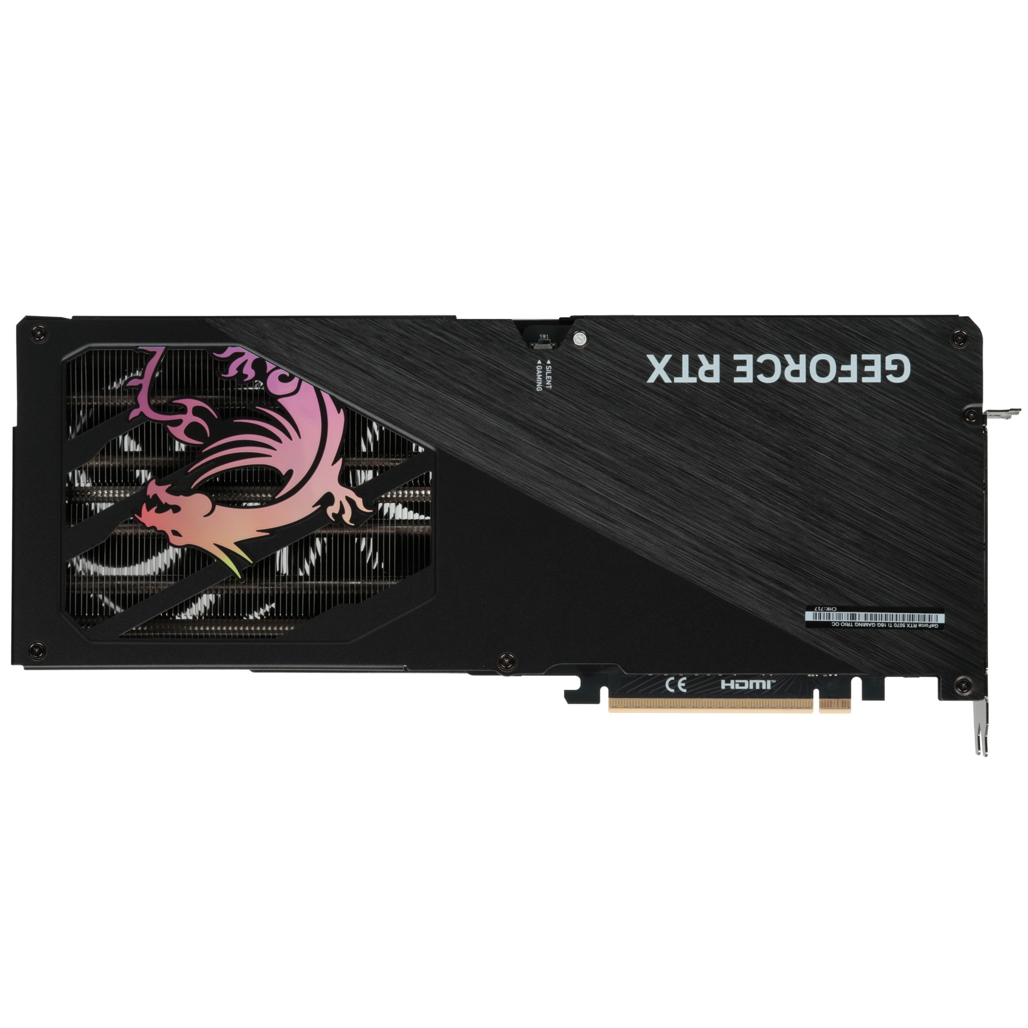 Видеокарта MSI RTX5070Ti GAMING TRIO OC 16GB GDDR7 256bit 3xDP HDMI 3FAN RTL