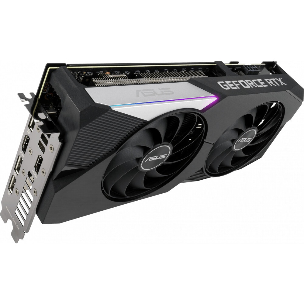 Видеокарта Asus DUAL-RTX3060TI-O8G-V2 8GB LHR GDDR6 2xHDMI 2.1 3xDP 1.4a