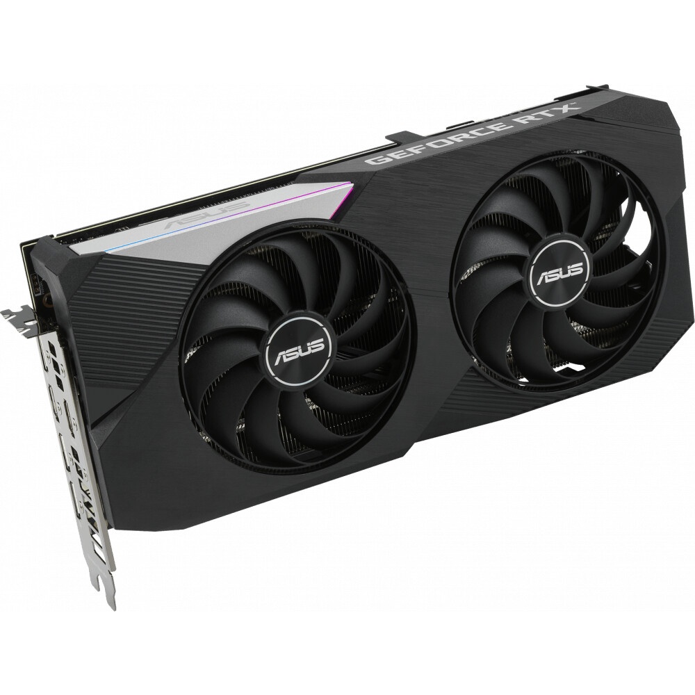 Видеокарта Asus DUAL-RTX3060TI-O8G-V2 8GB LHR GDDR6 2xHDMI 2.1 3xDP 1.4a