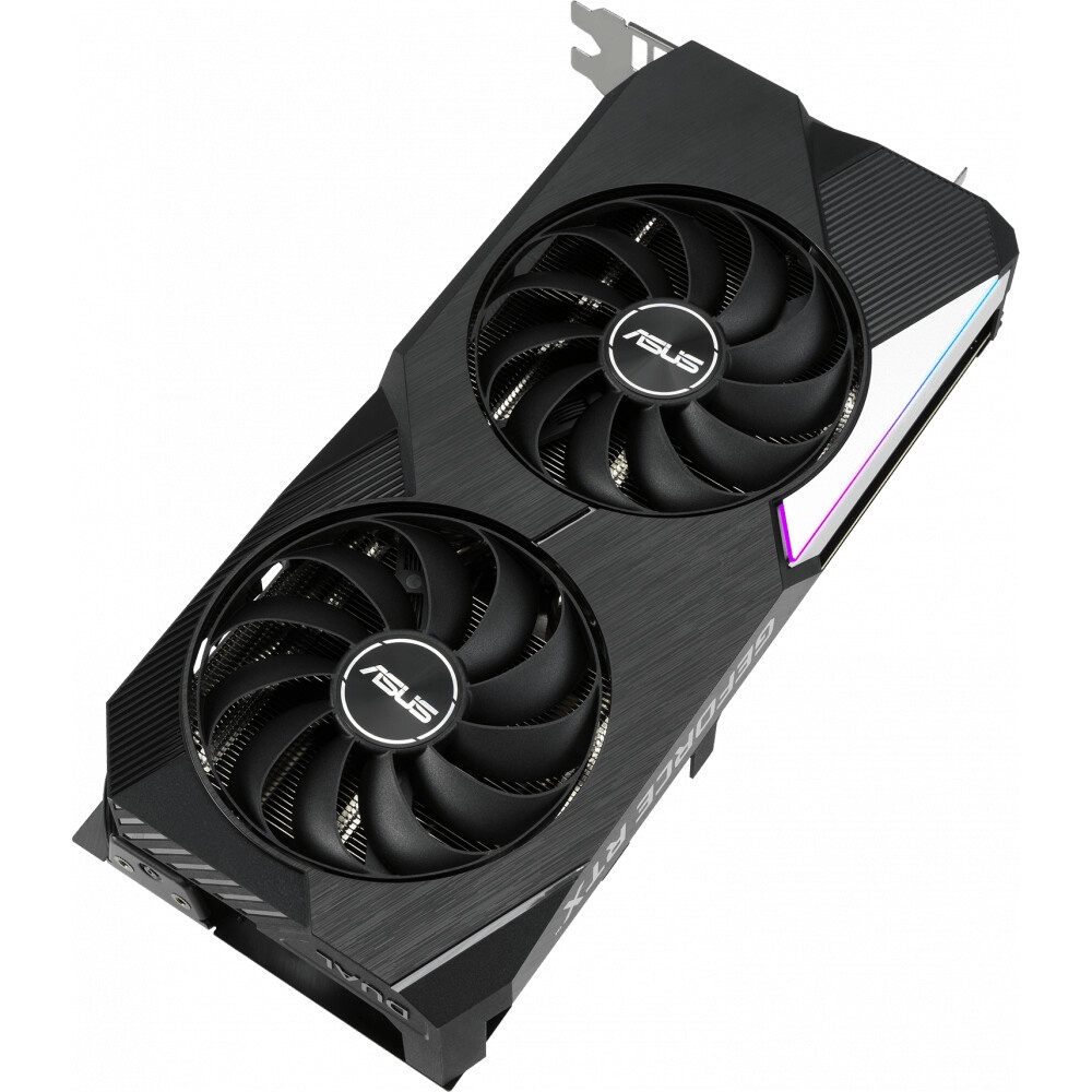 Видеокарта Asus DUAL-RTX3060TI-O8G-V2 8GB LHR GDDR6 2xHDMI 2.1 3xDP 1.4a