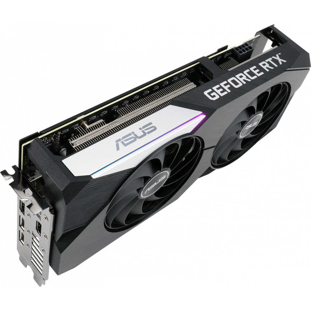 Видеокарта Asus DUAL-RTX3060TI-O8G-V2 8GB LHR GDDR6 2xHDMI 2.1 3xDP 1.4a