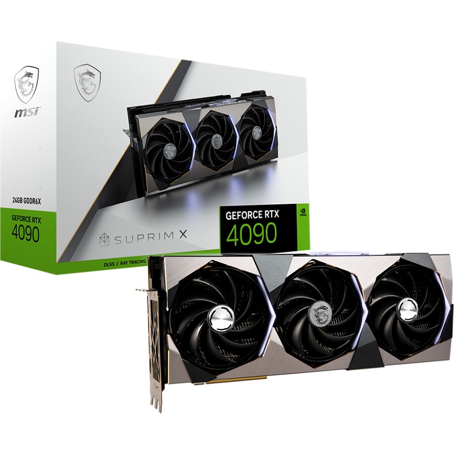 Видеокарта MSI RTX4090 SUPRIM X 24G NVIDIA GeForce RTX 4090 PCI-E 4.0 24576Mb 384 GDDR6X 2625/21000