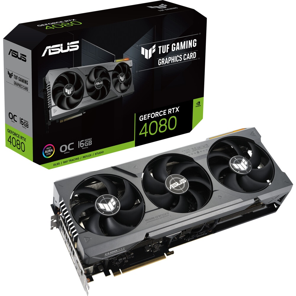 Видеокарта Asus TUF-RTX4080-O16G-GAMING /RTX4080,HDMI*2,DP*3,16G,D6X (90YV0IB0-M0NA00)