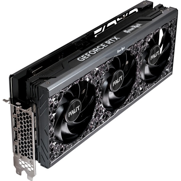 Видеокарта Palit RTX4070Ti GAMEROCK OC NVIDIA  12Gb 192 GDDR6X 2310/21000 HDMIx1 DPx3 HDCP Ret
