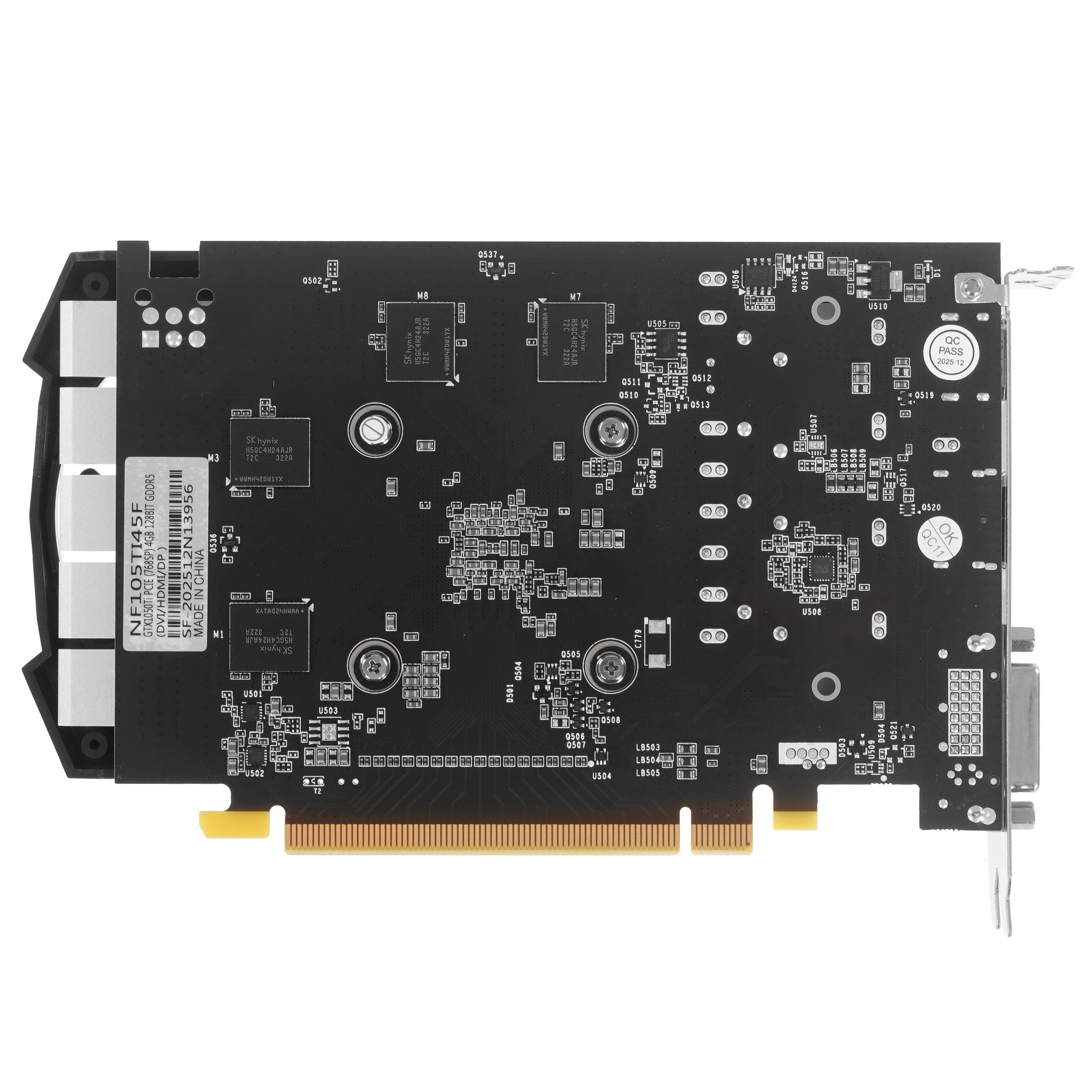 Видеокарта GTX1050Ti PCIE (768SP) 4GB 128-bit GDDR5 DVI-D HDMI DP