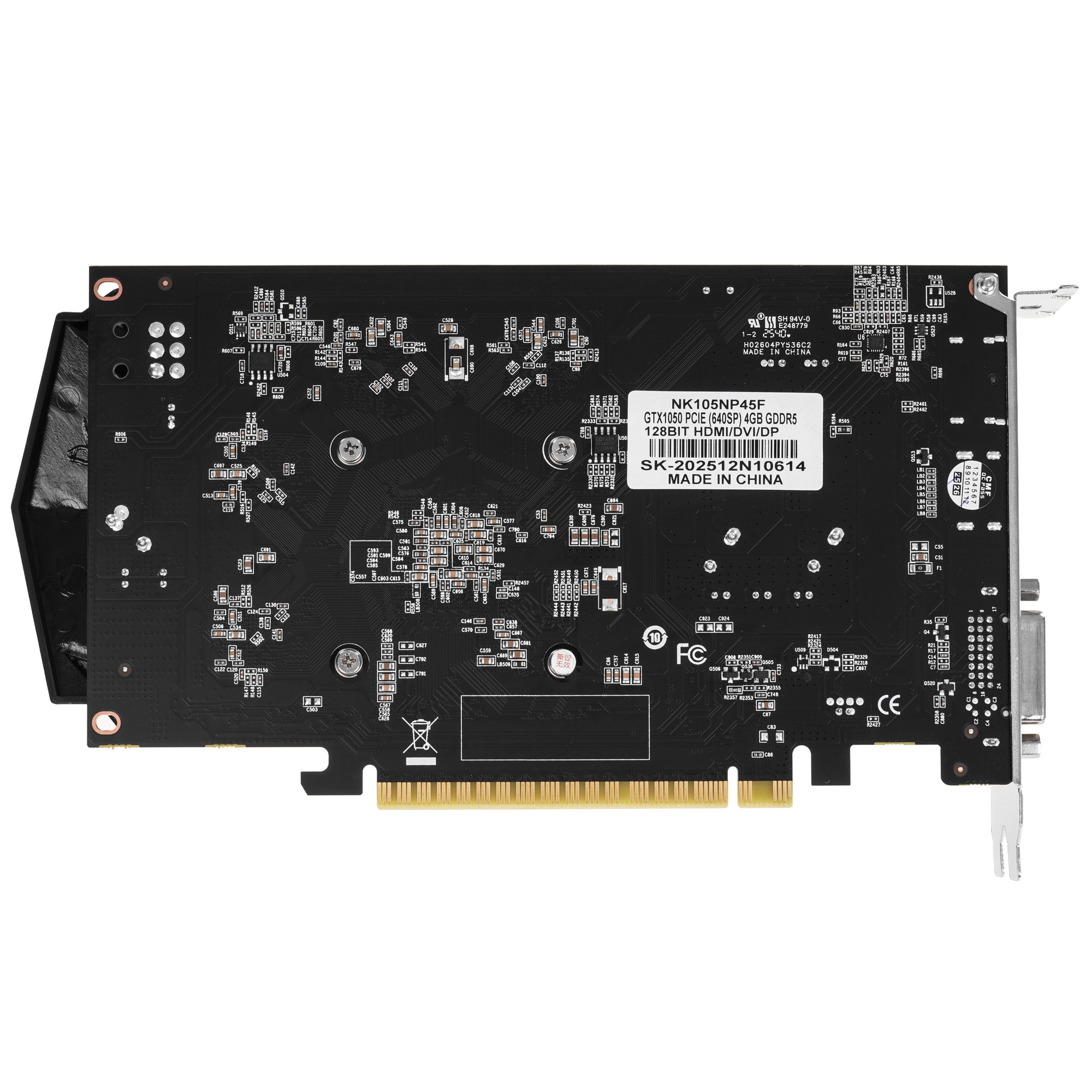 Видеокарта Ninja (Sinotex) GTX1050 4GB GDDR5 128bit DVI DP HDMI 2FAN RTL