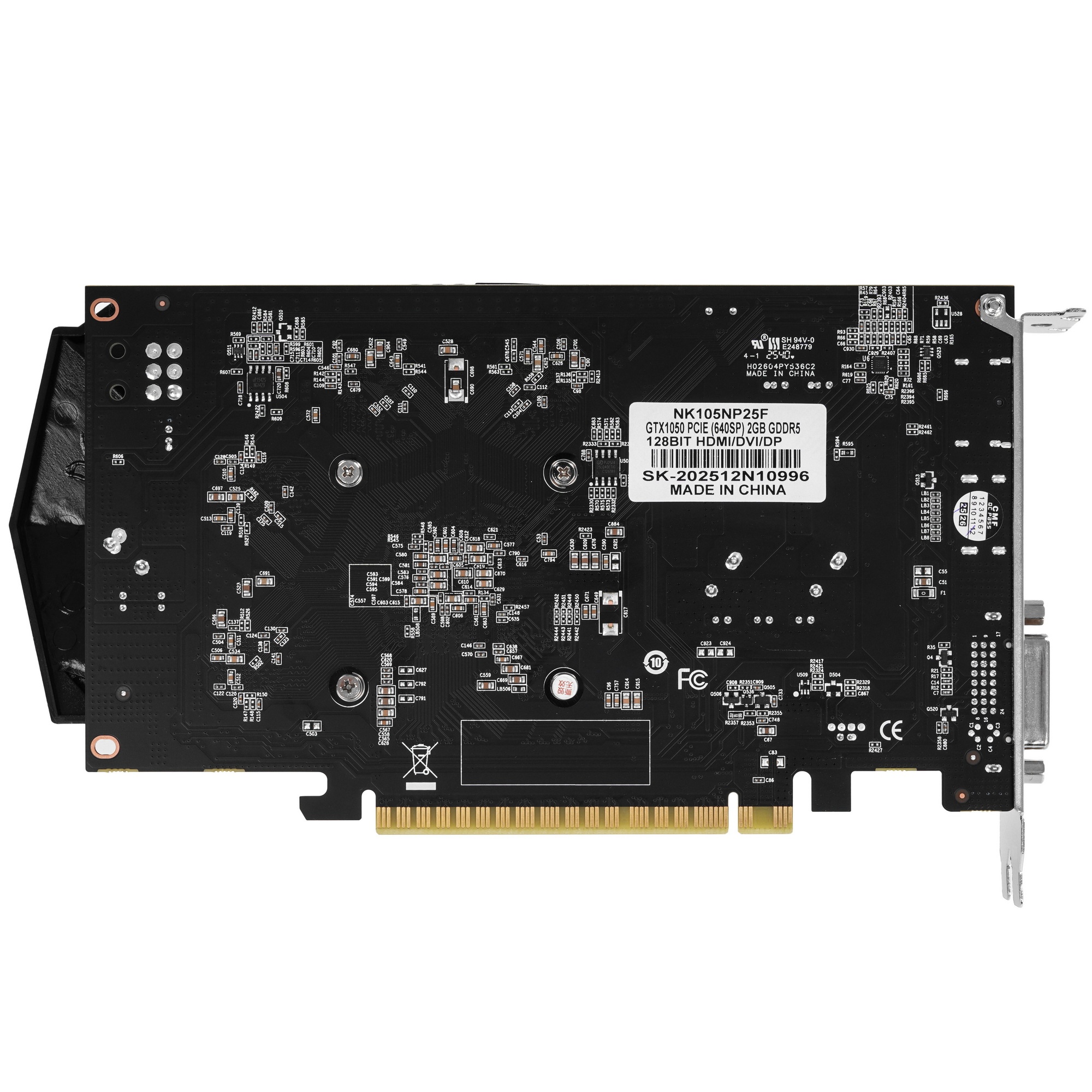 Видеокарта Ninja (Sinotex) GTX1050 2GB GDDR5 128bit DVI DP HDMI 2FAN RTL