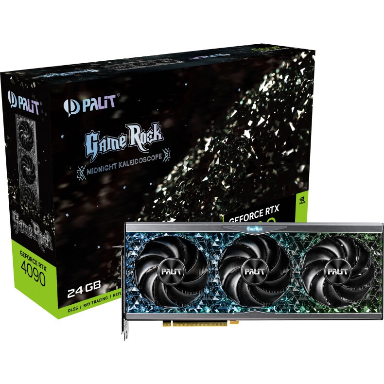 Видеокарта Palit RTX4090 GameRock 24G GDDR6X 2235/21000 HDMIx1 DPx3 HDCP