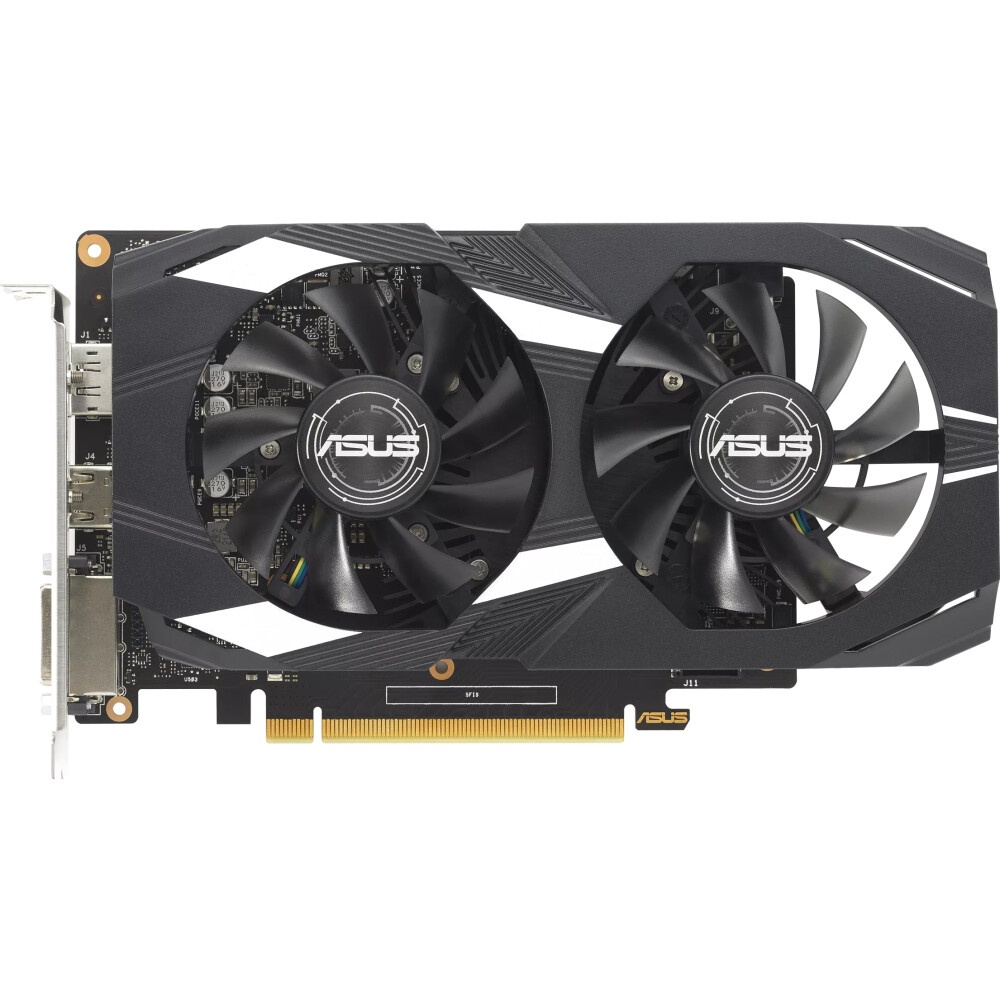 Видеокарта Asus DUAL-GTX1650-O4GD6-P-V2 PCI-E NVIDIA GeForce GTX 1650 4096Mb 128 GDDR6 1620/12000 D