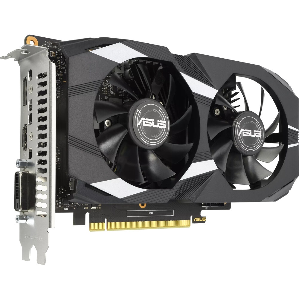Видеокарта Asus DUAL-GTX1650-O4GD6-P-V2 PCI-E NVIDIA GeForce GTX 1650 4096Mb 128 GDDR6 1620/12000 D