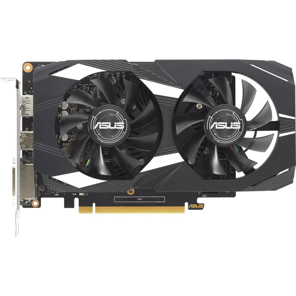 Видеокарта Asus DUAL-GTX1650-O4GD6-P-V2 PCI-E NVIDIA GeForce GTX 1650 4096Mb 128 GDDR6 1620/12000 D
