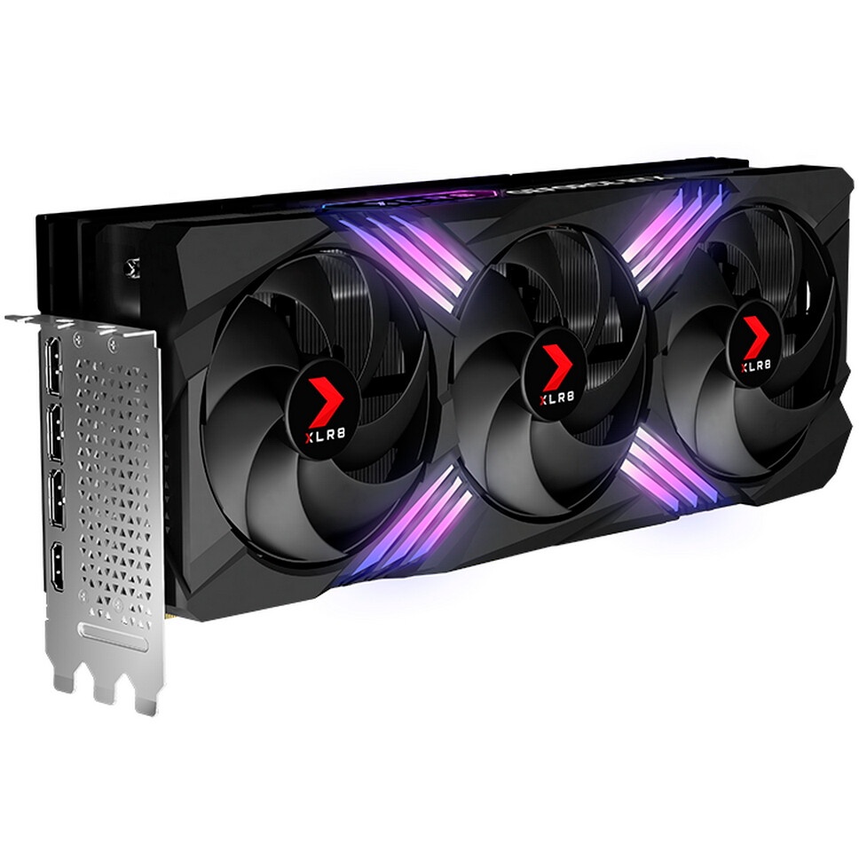 Видеокарта PNY RTX4090 24GB XLR8 Gaming VERTO EPIC-X RGB Overclocked GDDR6X 384-bit DPx3 HDMI 3FAN D