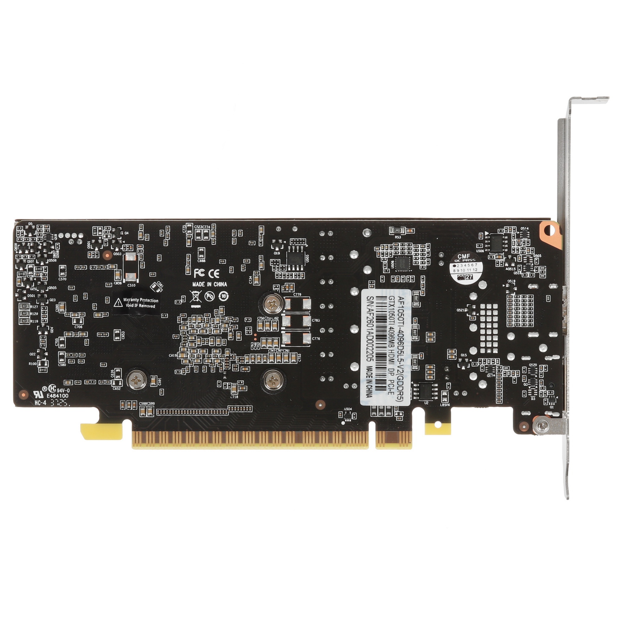 Видеокарта Afox GTX1050Ti 4GB GDDR5 128bit DP HDMI 1FAN LP RTL