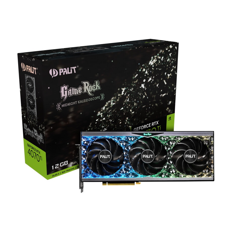 Видеокарта Palit RTX4070Ti GAMEROCK 12Gb 192 GDDR6X 2310/21000 HDMIx1 DPx3 HDCP Ret