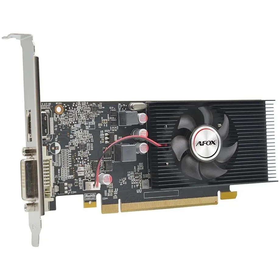 Видеокарта Afox Nvidia GeForce GT1030 4GB DDR4 64Bit DVI HDMI LP Single Fan