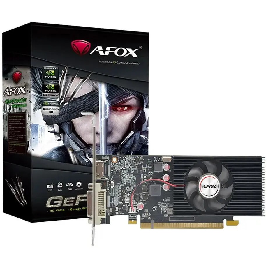 Видеокарта Afox Nvidia GeForce GT1030 4GB DDR4 64Bit DVI HDMI LP Single Fan