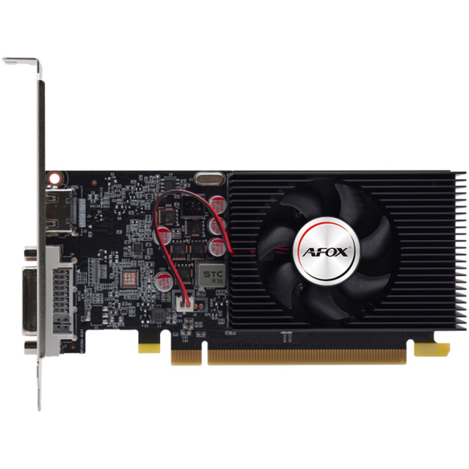 Видеокарта Afox Nvidia GeForce GT1030 4GB DDR4 64Bit DVI HDMI LP Single Fan