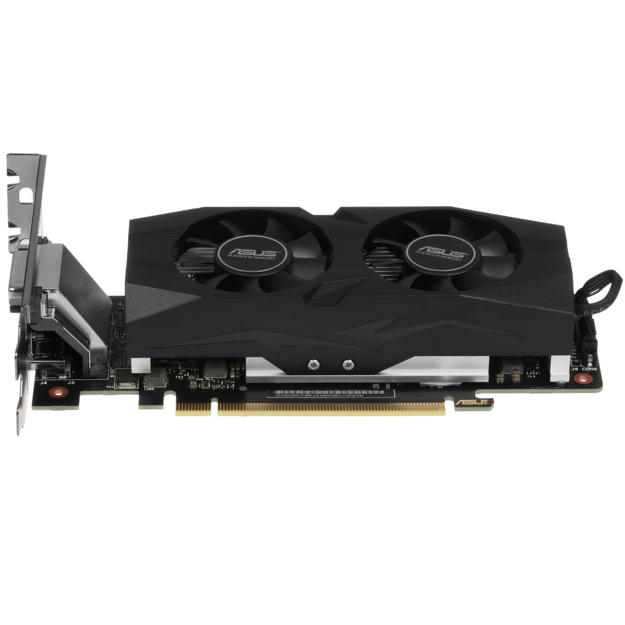 Видеокарта ASUS RTX3050 6GB RTX3050-O6G-LP-BRK PCIE16 RTX3050,DVI,HDMI,DP,6G,D6