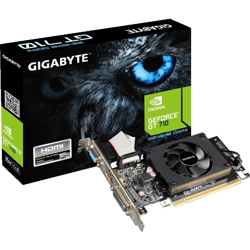 Видеокарта Biostar PCI-E GT710-2GB D3 LP NVIDIA GeForce GT 710 2Gb 64bit DDR3 954/1333 DVIx1 HDMIx1