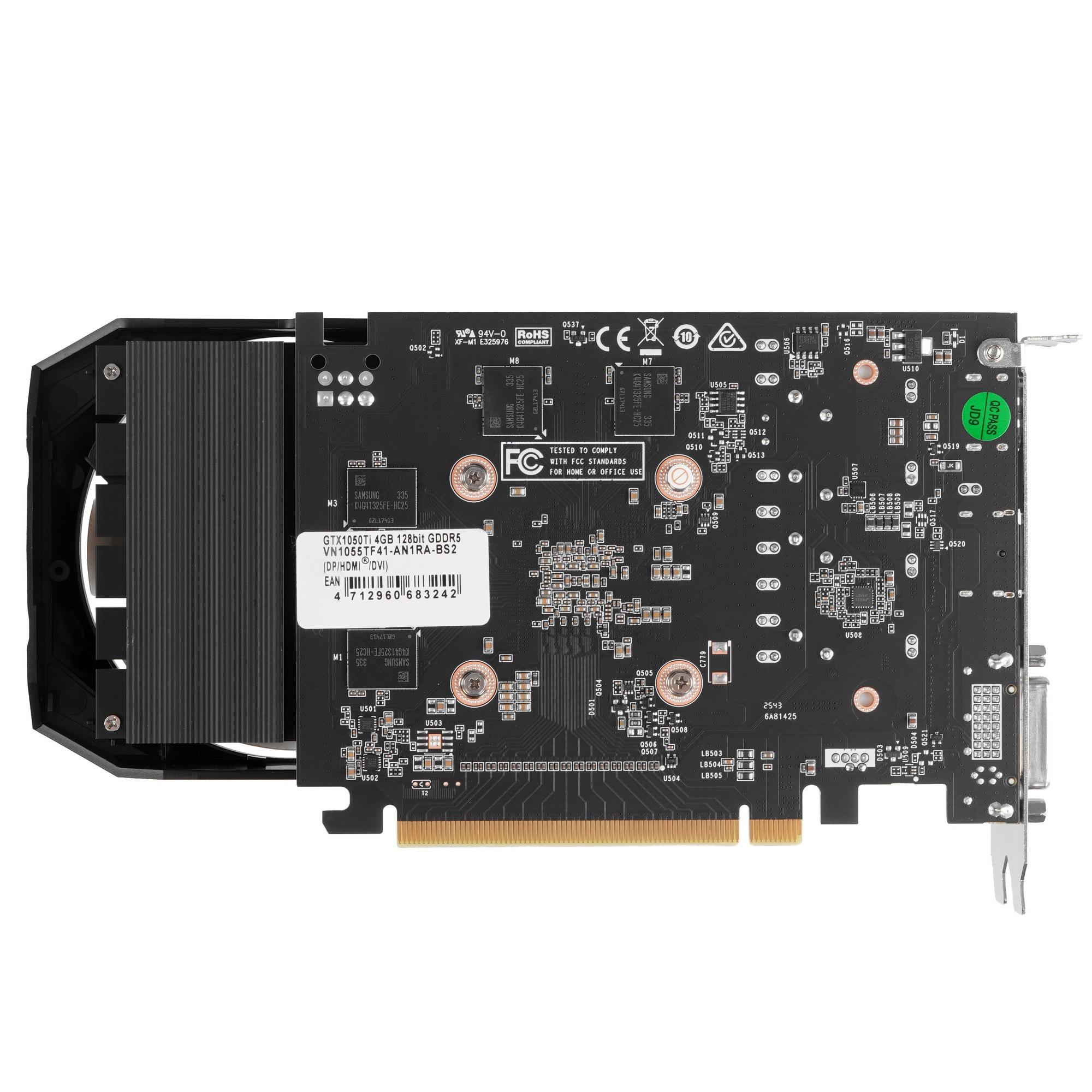 Видеокарта Biostar PCI-E GTX1050Ti-4GB NVIDIA GeForce GTX 1050TI 4Gb 128bit GDDR5 1291/7008 DVIx1 HD